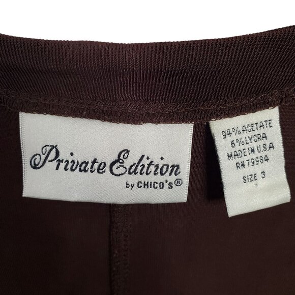 Chicos Private Edition 3 Size XL Jacket Slinky 2 Hook Flyaway Cardigan Layer - Picture 4 of 8